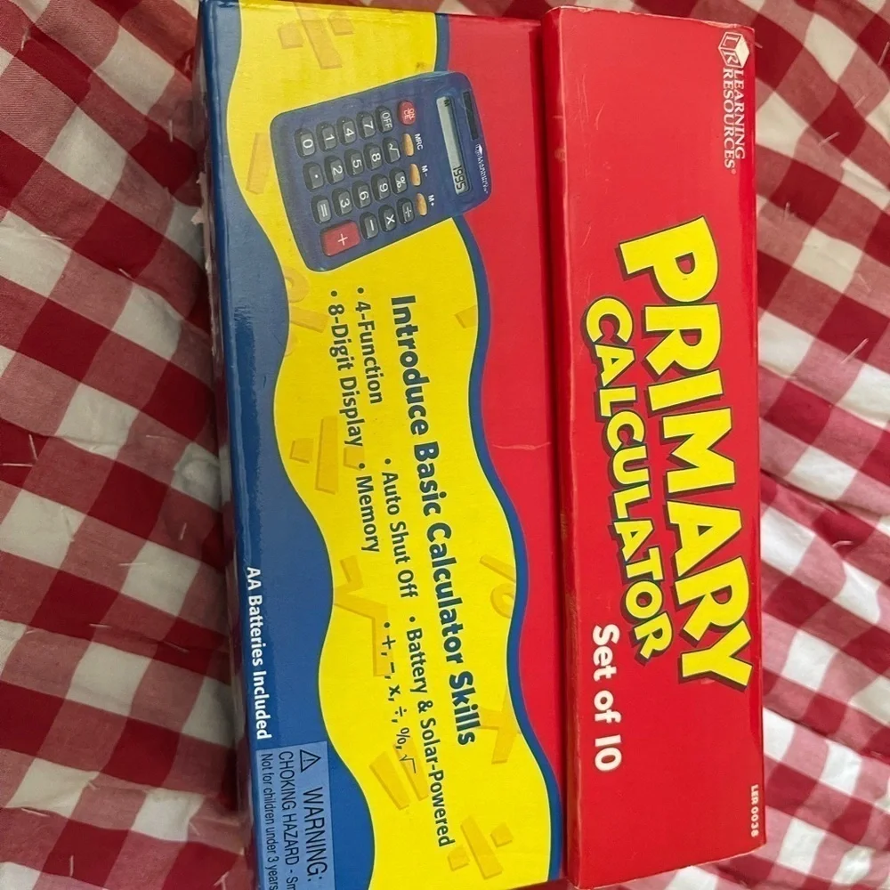 Learning Resources Primary Calculator Set of 9 Homeschool Educational